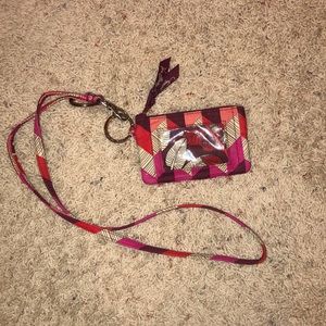 Vera Bradley wallet lanyard